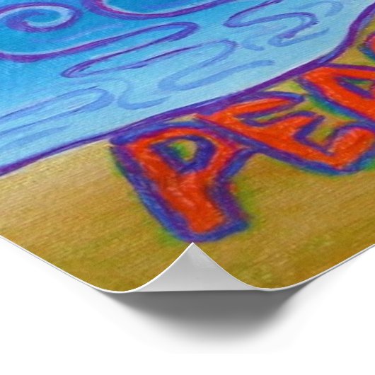 カリフォルニアビーチエンジェルアートポスター ポスター (角)