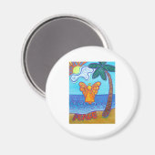 カリフォルニアビーチエンジェル マグネット (正面/裏面)