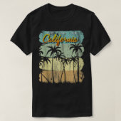 カリフォルニアビーチサマーサーフサーファーヴィンテージ Tシャツ (デザイン正面)