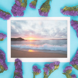 カリフォルニアビーチサンセット海波 薄葉紙