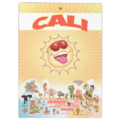 カリフォルニアビーチパラダイスクリップボード クリップボード (裏面)