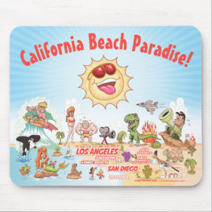 カリフォルニアビーチパラダイス マウスパッド