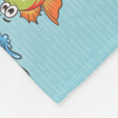 カリフォルニアビーチパーティー フリースブランケット (角)