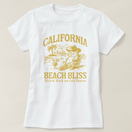 カリフォルニアビーチブリスオンカリショアーズ Tシャツ (デザイン正面)