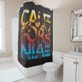 カリフォルニアビーチポスター シャワーカーテン (インサイチュ)