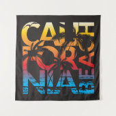 カリフォルニアビーチポスター タペストリー (正面)