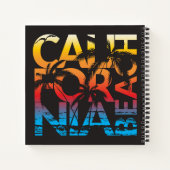 カリフォルニアビーチポスター ノートブック (裏面)