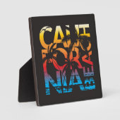 カリフォルニアビーチポスター フォトプラーク (正面)