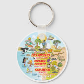 カリフォルニアビーチライフ キーホルダー (正面)