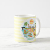 カリフォルニアビーチライフ コーヒーマグカップ (正面右)