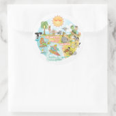 カリフォルニアビーチライフ ラウンドシール (バッグ)