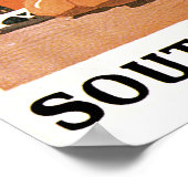 カリフォルニアビーチヴィンテージ旅行ポスター ポスター (角)