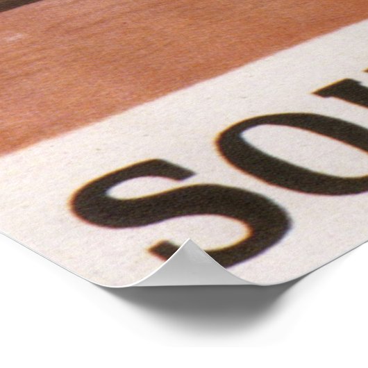 カリフォルニアビーチ南太平洋ヴィンテージ旅行 ポスター (角)