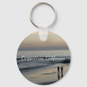 カリフォルニアビーチ場面Keychain キーホルダー