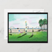 カリフォルニアビーチ夏 ポストカード (正面/裏面)