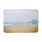 カリフォルニアビーチ海シーグルライフガードブース バスマット (正面)