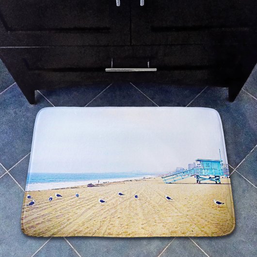 カリフォルニアビーチ海シーグルライフガードブース バスマット