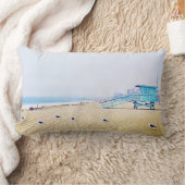 カリフォルニアビーチ海シーグルライフガードブース ランバークッション (ブランケット)