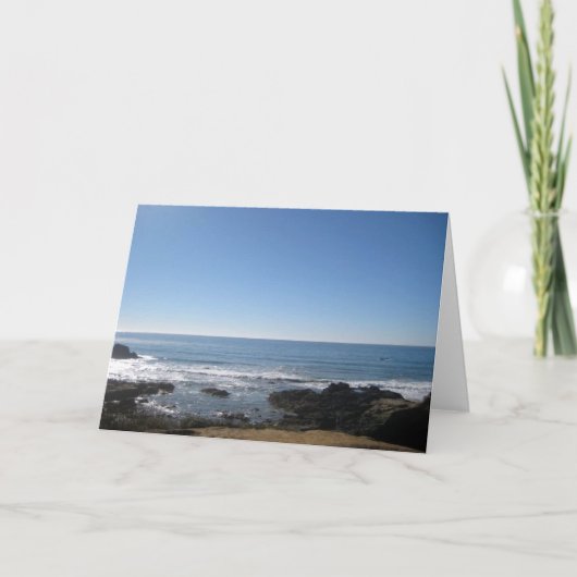 カリフォルニアビーチ空白のグリーティングカード カード (正面)
