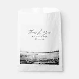 カリフォルニアビーチ結婚式ピア写真 フェイバーバッグ