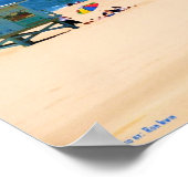 カリフォルニアビーチ色彩の鮮やか ポスター (角)