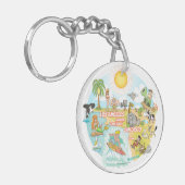 カリフォルニアビーチ キーホルダー (正面左)