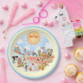 カリフォルニアビーチ ペーパープレート (パーティー)