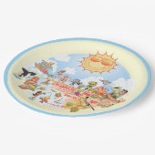 カリフォルニアビーチ ペーパープレート (アングル)