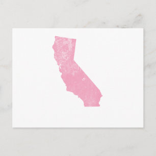 カリフォルニアピンクグランジヴィンテージ ポストカード