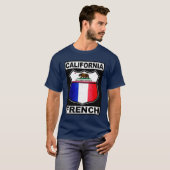 カリフォルニアフランスのアメリカ人 Tシャツ (正面フル)