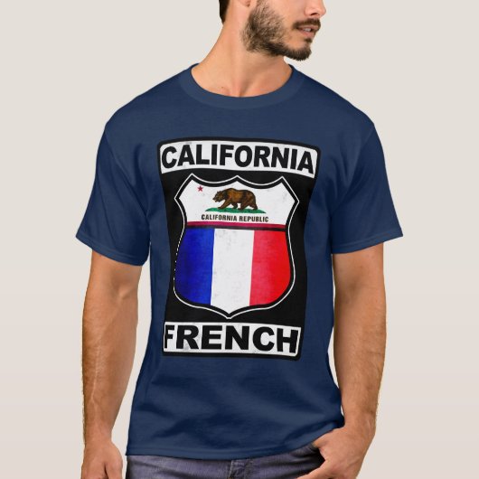 カリフォルニアフランスのアメリカ人 Tシャツ (正面)