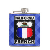カリフォルニアフランスの州ヒップフラスコ フラスク (正面)