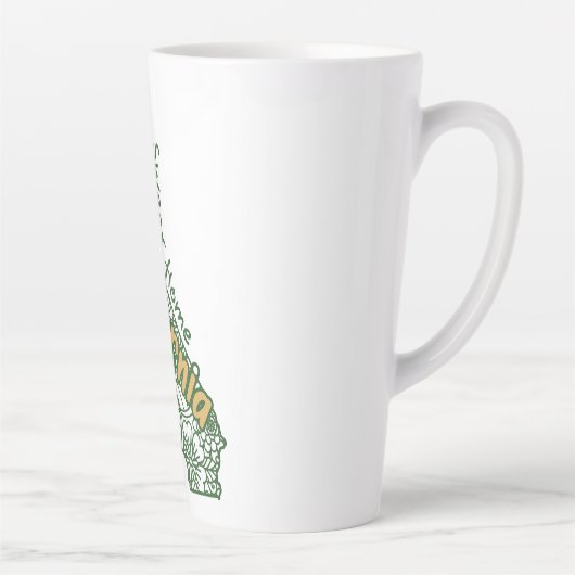 カリフォルニアフローラドードレス カフェラテマグ (右)