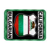 カリフォルニアブルガリア系アメリカフレキシマグネット マグネット (横)