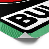 カリフォルニアブルガリア系アメリカ人ポスタープリント ポスター (角)