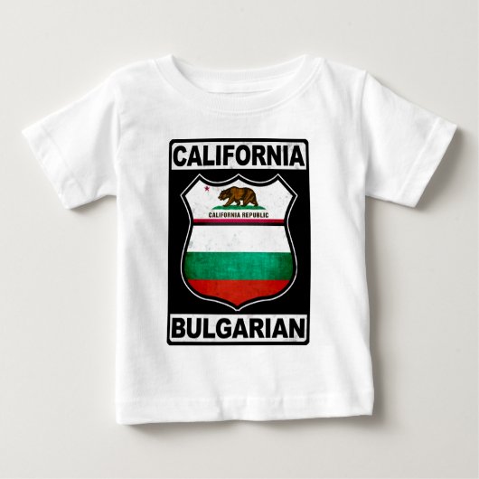 カリフォルニアブルガリア系アメリカ人 ベビーTシャツ (正面)