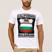 カリフォルニアブルガリア系アメリカ人 Tシャツ (正面)