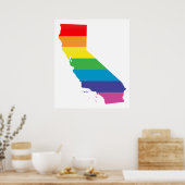 カリフォルニアプライドストライプの.. ポスター (キッチン)