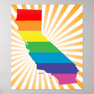カリフォルニアプライドストライプの.. ポスター
