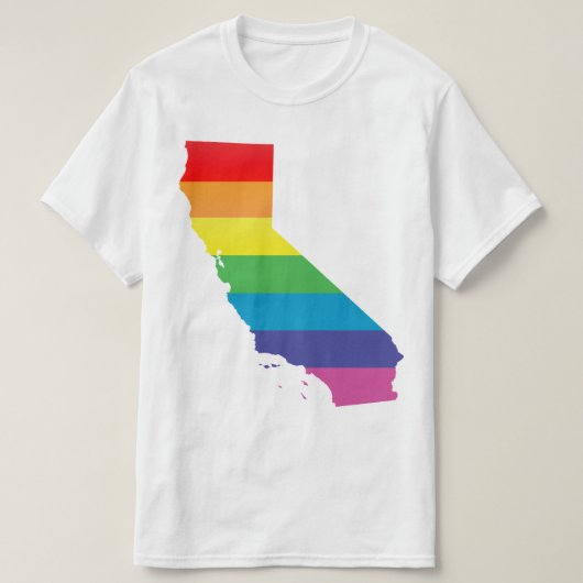 カリフォルニアプライド。 しまのある Tシャツ (デザイン正面)