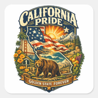 カリフォルニアプライド ゴールデンステート フォーエバー ステッカー