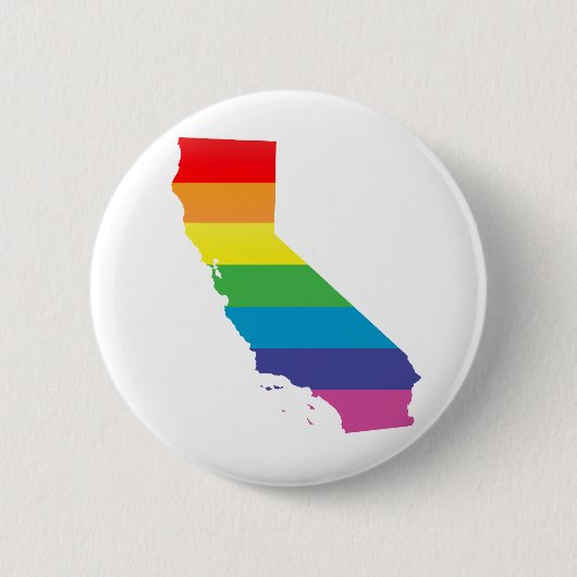 カリフォルニアプライド 缶バッジ (正面)
