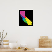 カリフォルニアプライド。角度付き。 ポスター (キッチン)