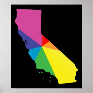 カリフォルニアプライド。角度付き。 ポスター