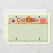 カリフォルニアプレート 招待状 (裏面)