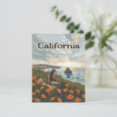 カリフォルニアベアポピスフラワーズコーストレトロカード (スタンド正面)