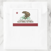 カリフォルニアベアークルーザーバイクステッカー 長方形シール (バッグ)