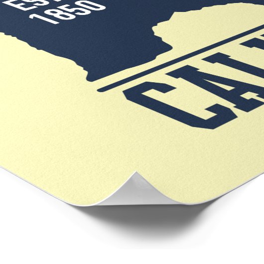 カリフォルニアベアーゴールデン州ポスター ポスター (角)