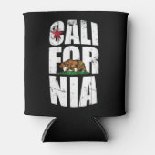 カリフォルニアベア国旗 缶クーラー (正面)