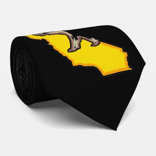 カリフォルニアベア州の黒ネクタイ ネクタイ (ロール)